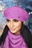 Cozy Winter Pink Beret with Fleece Lining for Women