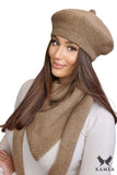 Cozy Merino Wool Winter Beret with Unique Design