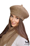 Cozy Merino Wool Winter Beret with Unique Design