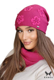 Charming Floral Women's Hat with Shine for Autumn Style