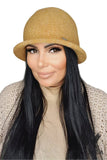 Elegant Mustard Women's Hat - Soft, Stylish & Versatile Accessory