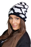 Stylish Two-Tone Viscose Women's Hat for All Seasons