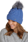 Cozy Wool Winter Hat with Pompom and Fleece Lining