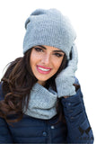 Chic Women's Gray Hat with Insulated Lining for Cold Days
