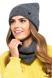 Elegant Women's Graphite Hat with Unique Shape and Logo