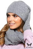 Elegant Women's Grey Wool Hat for Autumn-Winter Style