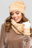 Beige Fur Lined Winter Set for Ultimate Warmth & Style