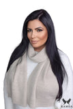 Elegant Beige Women's Winter Scarf for Cozy Style