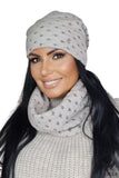 Stylish Insulated Pink Hat and Scarf Set for Women