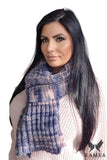 Cozy Winter Scarf for Women - Stylish Jean Color Design