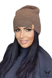 Warm Elegant Women's Hat with Insulating Lining & Logo
