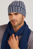 Stylish Two-Tone Navy Men's Hat for Spring-Autumn Looks