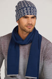 Stylish Two-Tone Navy Men's Hat for Spring-Autumn Looks