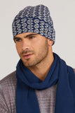Stylish Two-Tone Navy Men's Hat for Spring-Autumn Looks