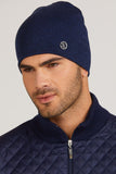 Elegant Navy Blue Hat for Men - Stylish & Warm Accessory