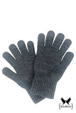 Stylish Women's Winter Gloves in Graphite for Cold Days