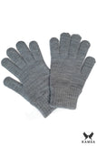 Elegant Women's Winter Gloves in Classic Gray for Warmth