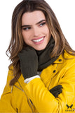Cozy Women's Khaki Neck Warmer for Autumn & Winter