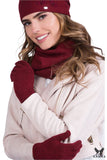 Stylish Burgundy Neck Warmer for Cozy Autumn-Winter Days