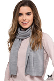 Elegant Gray Women's Winter Scarf for Cozy Comfort