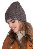 Elegant Women's Winter Hat with Mohair and Sequin Design