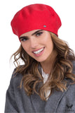 Elegant Coral Beret for Stylish Spring and Autumn Looks