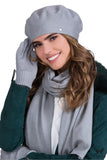 Elegant Gray Women's Beret for Spring & Autumn Styles