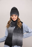 Stylish Black Graphite Women's Winter Hat with Alpaca Blend