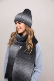 Stylish Black Graphite Women's Winter Hat with Alpaca Blend
