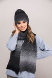 Stylish Black Graphite Women's Winter Hat with Alpaca Blend