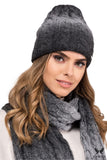 Cozy Women's Black Beanie Hat with Alpaca Wool Lining