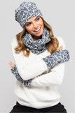 Light Gray Women's Fingerless Gloves for Comfort & Style