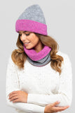Versatile Double-Sided Women's Hat in Gray-Pink Color
