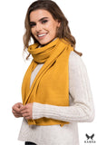 Elegant Mustard Winter Scarf for Women - Soft & Warm Accessory