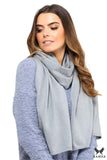 Elegant Gray Winter Scarf for Women - Soft & Cozy Design