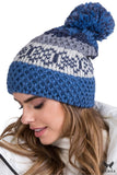 Chic Women's Knitted Hat with Pompom - Stylish Winter Accessory
