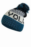 Chic Turquoise Women's Knit Hat with Pompom for Cold Days