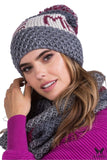 Colorful Youth Hat with Pompom - Stylish Winter Accessory