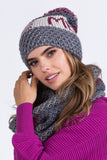 Colorful Youth Hat with Pompom - Stylish Winter Accessory