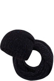 Cozy Black Hat and Scarf Set for Stylish Winter Wear
