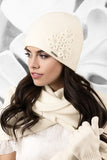 Warm Ecru Women's Gloves with Cuffs - Stylish & Cozy Accessory