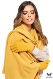 Elegant Mustard Winter Scarf - Soft Wool Blend Accessory