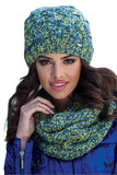 Elegant Navy Blue Wool Women's Hat with Decorative Stitch