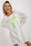 Stylish Oversized Women's Sweatshirt with Bold Front Print