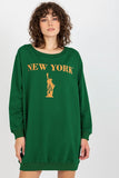 Trendy Women's Oversize Casual Sweatshirt with Bold Print
