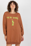 Chic Women's Oversized Sweatshirt with Bold Front Print