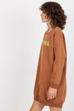 Chic Women's Oversized Sweatshirt with Bold Front Print