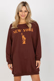 Trendy Women's Oversized Casual Sweatshirt with Bold Print
