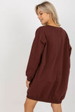 Trendy Women's Oversized Casual Sweatshirt with Bold Print