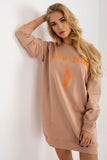 Trendy Oversized Sweatshirt with Bold Front Print for Women
